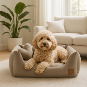 20250506_0846_Curly-Dog-in-Luxury_remix_01jtj5fag3eztaadnz85v9bs2g.jpg Hondenmand Impero Soft Tortora