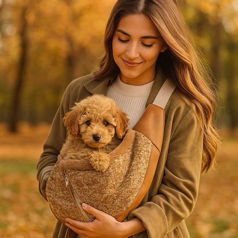 20251101_1400_Autumn-Dog-Carrier_remix_01k8zqzrvcfc6a1bc5qtgen51v.jpg Draagzak Curl Camel