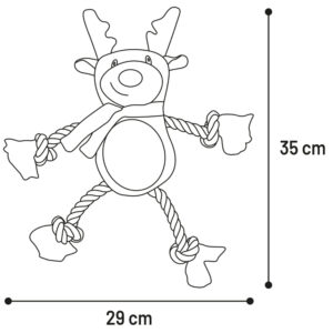 524564_T_01 Kerstspeelgoed Hond Rendier Vincente