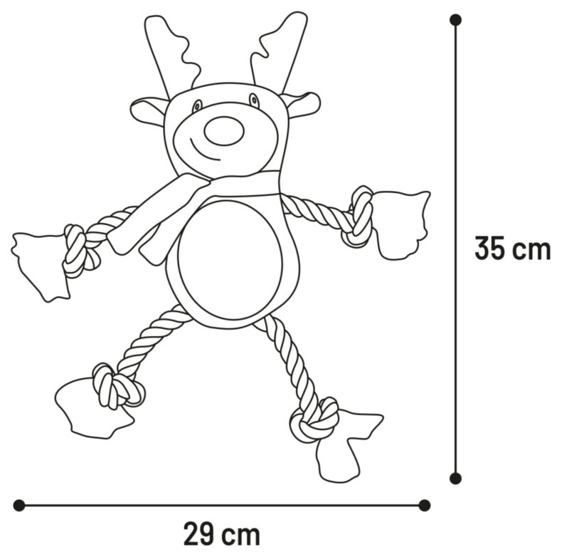 524564_T_01 Kerstspeelgoed Hond Rendier Vincente