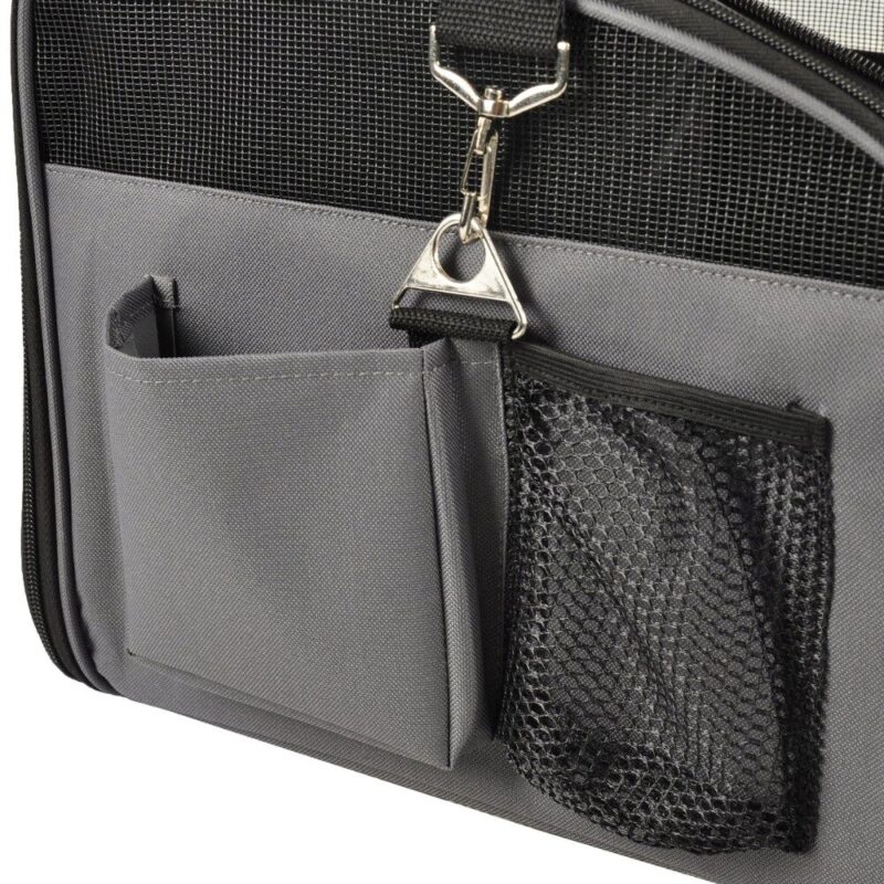 Autostoel-Grijs-3.jpg Autostoel Hond - Hondentas - Reismand (3-in-1)