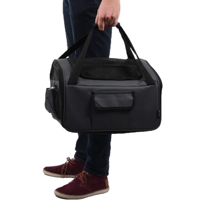 Autostoel-Grijs-4.jpg Autostoel Hond - Hondentas - Reismand (3-in-1)