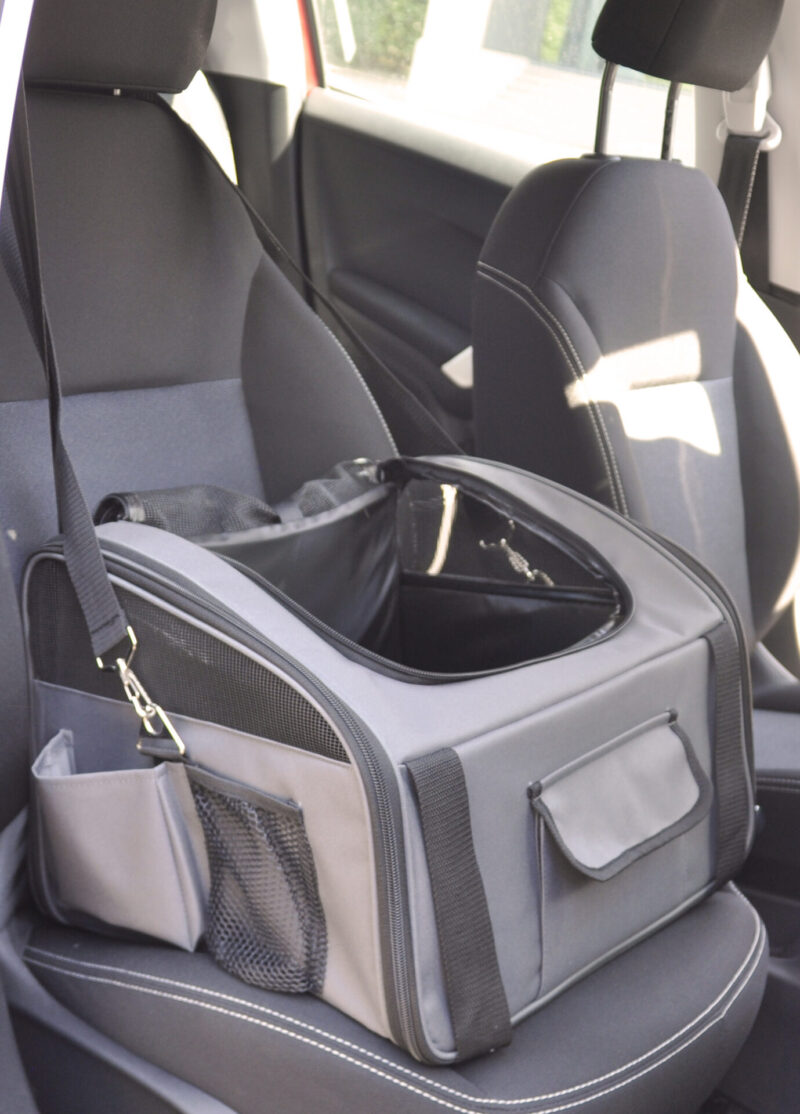 Autostoel-Grijs-9.jpg Autostoel Hond - Hondentas - Reismand (3-in-1)