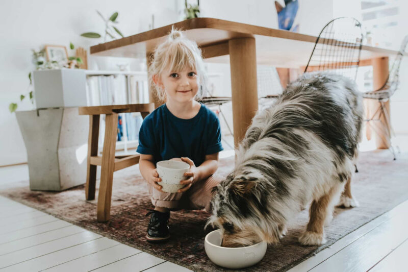 Keramische Voerbak Wit