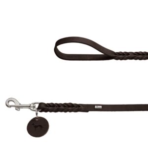 HUNTER_16278__rgb-kopie.jpg Handgemaakte Leren Hondenriem Bruin