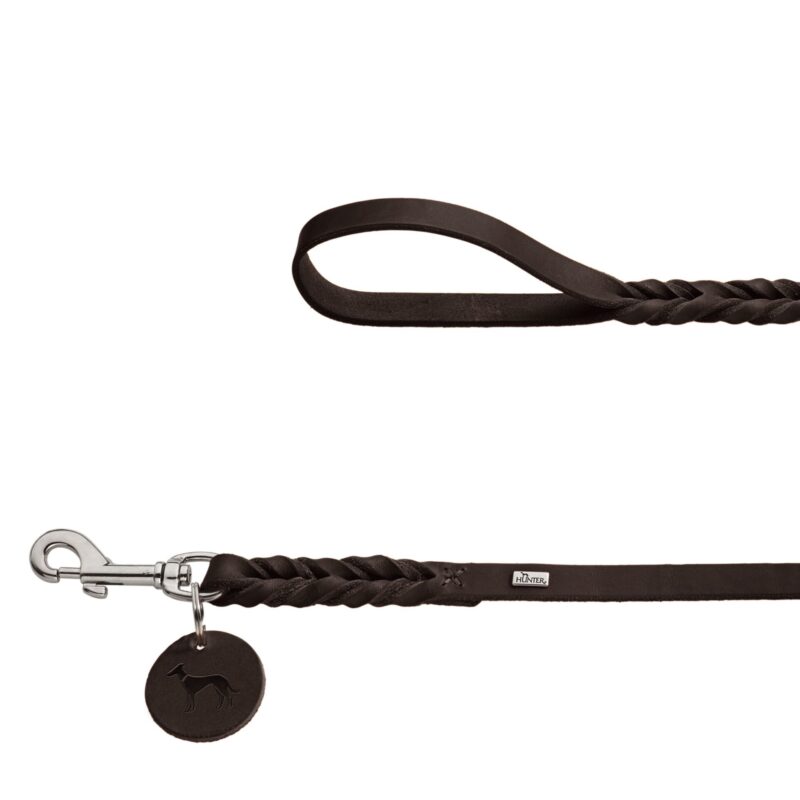 HUNTER_16278__rgb-kopie.jpg Handgemaakte Leren Hondenriem Bruin