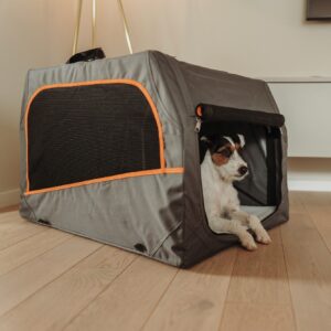 Hundetransportbox Reisbench Hond Opvouwbaar Grijs