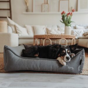 Orthopädisches Hundesofa / Orthopaedic Dog Sofa MERIDA anthrazit Orthopedische Hondenmand Grijs