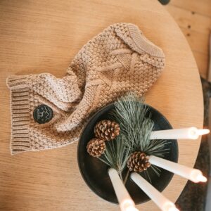 Hundepullover / Dog pullover MALMÖ beige Hondentrui Beige