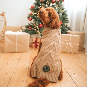 Hundepullover / Dog pullover MALMÖ beige Hondentrui Beige