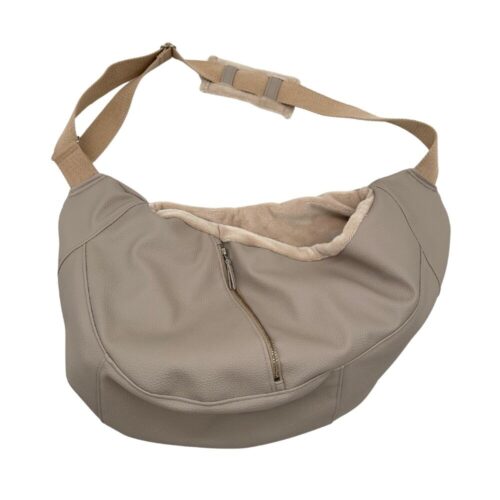 Hondentas Leer Beige