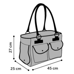 Hondentas-Textiel-Grijs-5.jpg Stijlvolle Hondentas Grijs