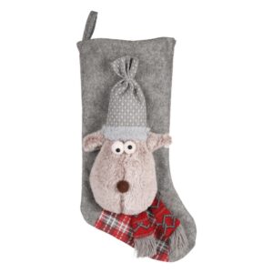 Kerstsok-Rendier-Grijs.jpg Kerstsok Hond Rendier Grijs