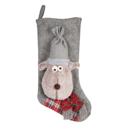 Kerstsok-Rendier-Grijs.jpg Kerstsok Hond Rendier Grijs