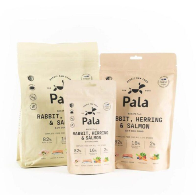 Konijn-Haring-Zalm-kopie.jpg Pala - Gedroogd Vlees - Konijn, Haring & Zalm