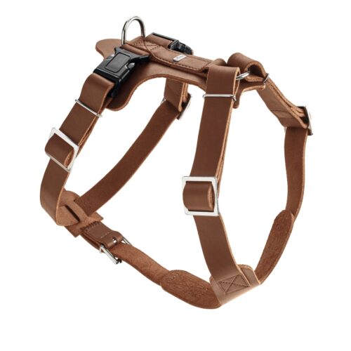 Leren-hondentuig-cognac.jpg Leren Hondentuig Cognac