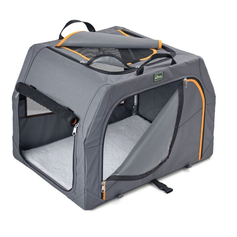 Reisbench-hond-grijs-2.jpg Reisbench Hond Opvouwbaar Grijs