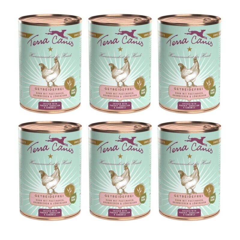 Terra-Canis-graanvrij-Kip-6x.jpg VOORDEEL VERPAKKING – Terra Canis Graanvrij Kip – 6x 400g
