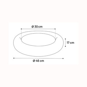 donutmand-colette-2.jpg Hondendonut Taupe
