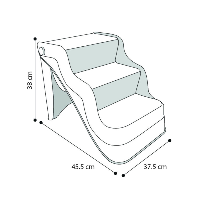 hondentrap-kunststof-beige2.jpg Hondentrap Kunststof Zwart