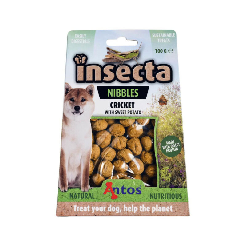insecta-nibbles-krekel.jpg Hondensnoepjes Insecta - Krekel & Zoete Aardappel